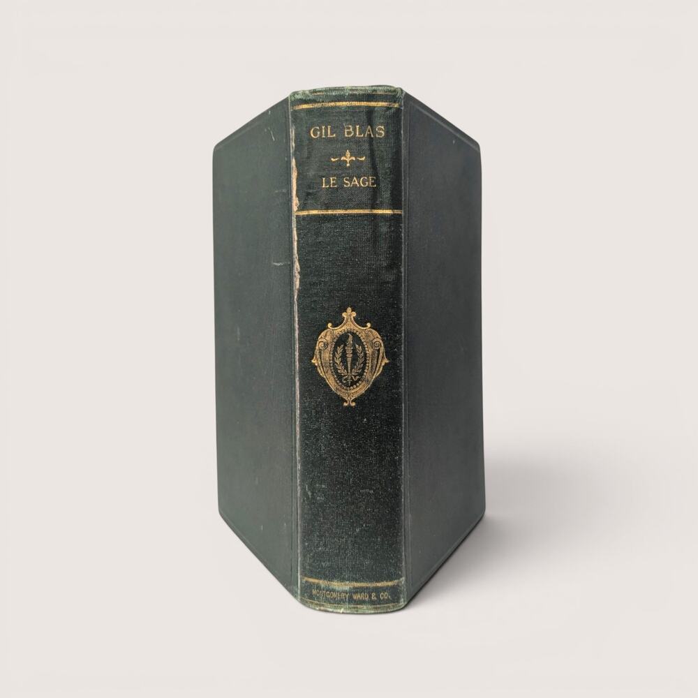 Antique Gil Blas Of Santillane Le Sage Montgomery Ward Hardcover Book
